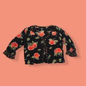 Vintage Jenny Helene Floral Blouse